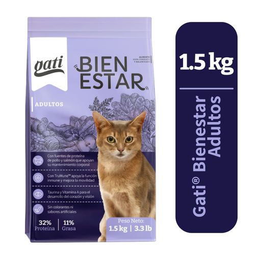 Alim Gato Gati Bienestar Adultos 1500gr