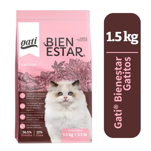 Alim Gato Gati Bienestar Gatitos 1500gr