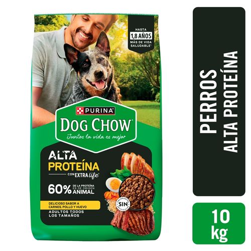 Comida para Perros Purina Dog Chow Alta Proteína 10 kg