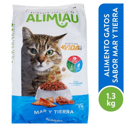 Alimento Alimiau Para Gatos Mar Y Tierra - 3000 g