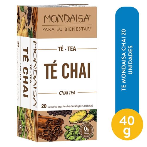 Té Mondaisa chai 20 Uds - 40 g