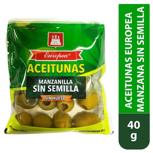 Aceituna Europea Manzana Con Hueso Bolsa - 40 g