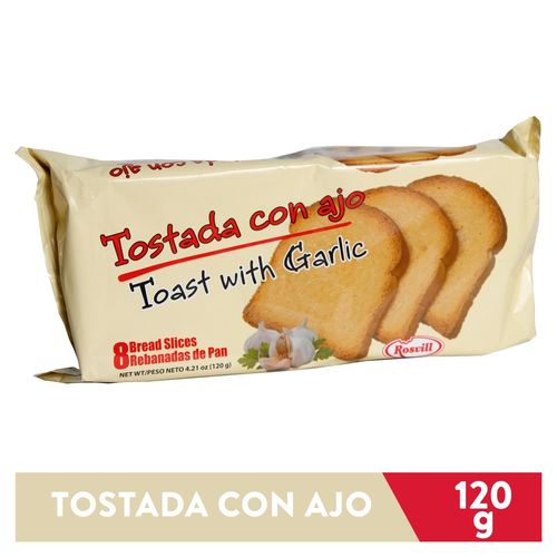 Pan Rosvill Tostado Con Ajo - 140 g