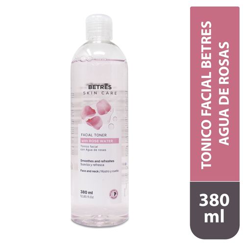 Tonico Facial Betres Agu De Rosas 380 Ml