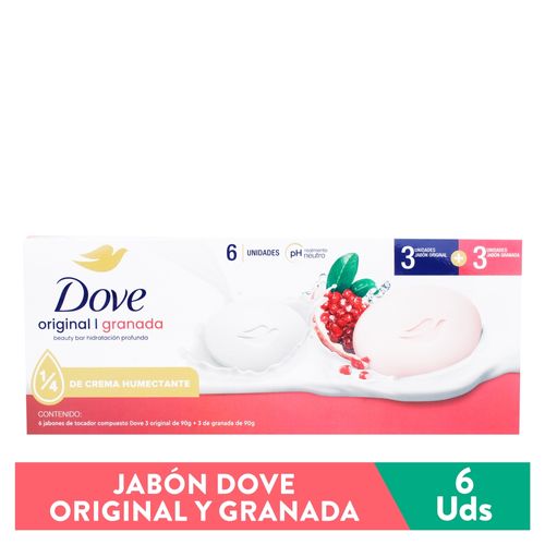 Jabon Dove 3 Original Y 3 Granada 540 Gr