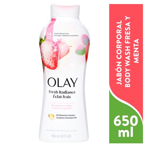 Gel De Baño Olay Fresh Outlast Fresa Blanca Y Menta - 650 ml