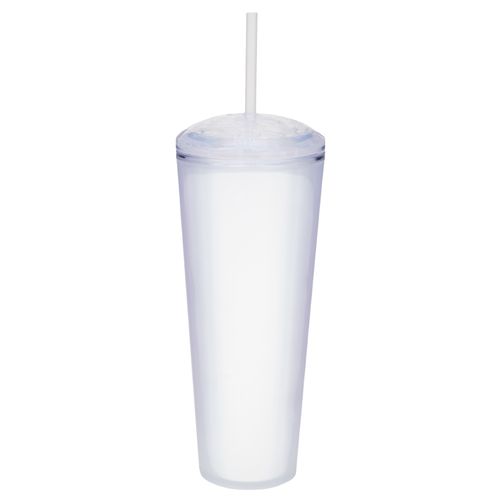 Ms Vaso Plastico Doble Pared Pajilla 700 798