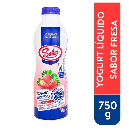 Yogurt Liquido Salud Fresa Frasco - 750 g