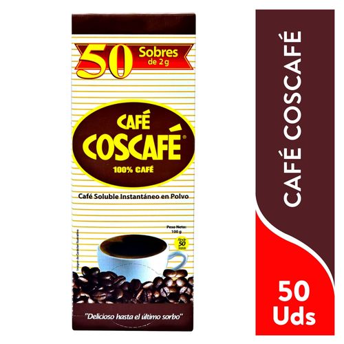 Café Coscafé Display, 50 Sobres - 100 g