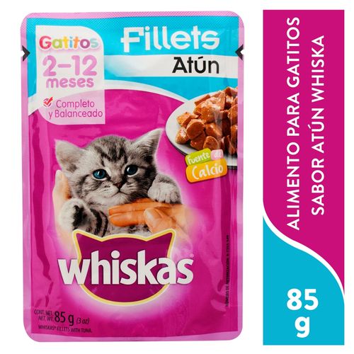 Alimento húmedo Whiskas para gatitos sabor atún - 85 g