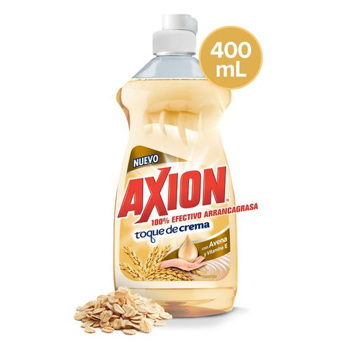 Lavaplatos Líquido Axion  Avena Y Con Vitamina E, Arrancagrasa - 400 ml