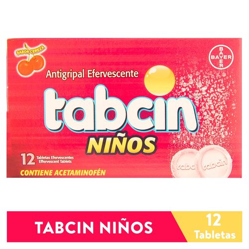 Tabcin niños efervescente caja 12 tabletas - Precio indicado por caja