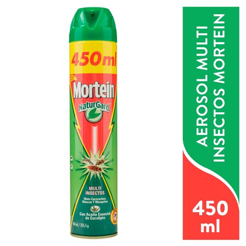 Insecticida Mortein Multi Insectos Eucalipto Aerosol - 450 ml
