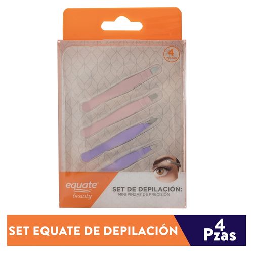 Set Equate Depilacion Mini Pinzas - 4Piezas