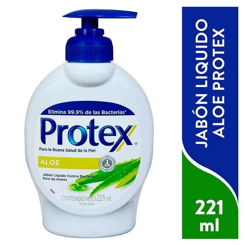 Jabon Liquido Antibacterial Protex  Aloe -221 ml