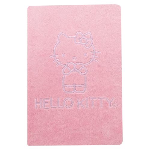 Cuaderno Hello Kitty, pasta de peluche -96 hojas