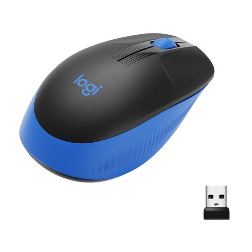 Mouse inalámbrico Logitech de tamaño normal Logitech M190 Azul