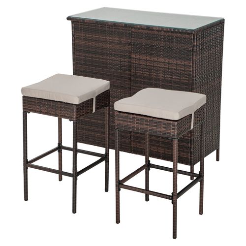 Ht Set De Bar 3 Piezas Gris