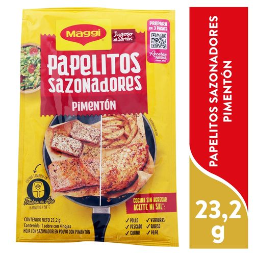 Sazonador Maggi jugoso al sartén pimentón sobre - 23.2 g