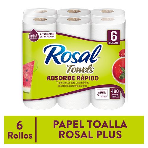 Toalla Rosal 80h 3p 6r Ea