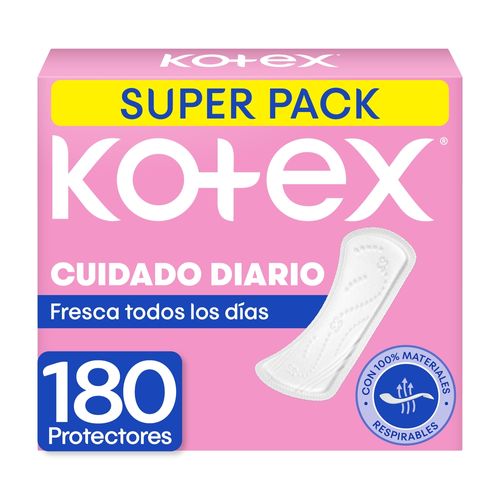 Protectores Kotex Cuidado Diario - 180 Unidades