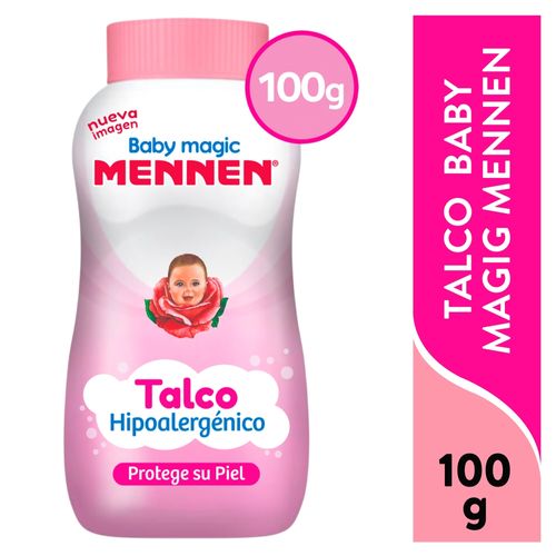 Talco Para Bebé Mennen Baby Magic Rosa, Hipoalergénico - 100 g