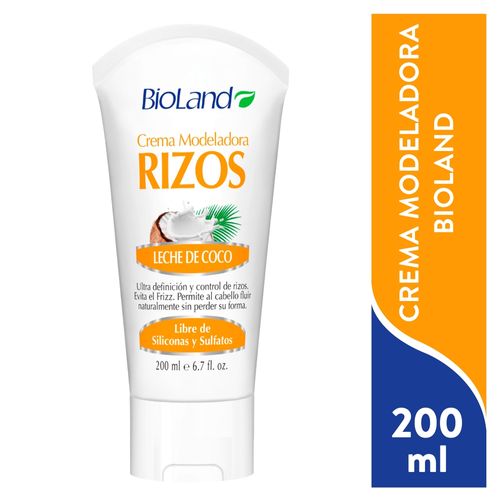 Modeladora Para Rizos Bioland Con Leche De Coco - 200 ml
