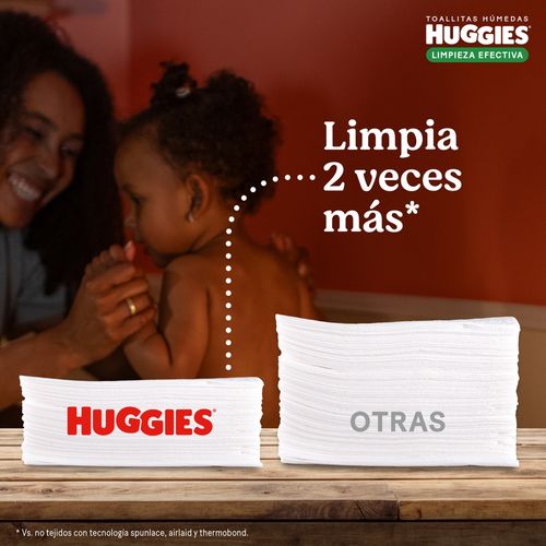 Toallas Húmedas Huggies Limpieza Efectiva - 192 Unidades
