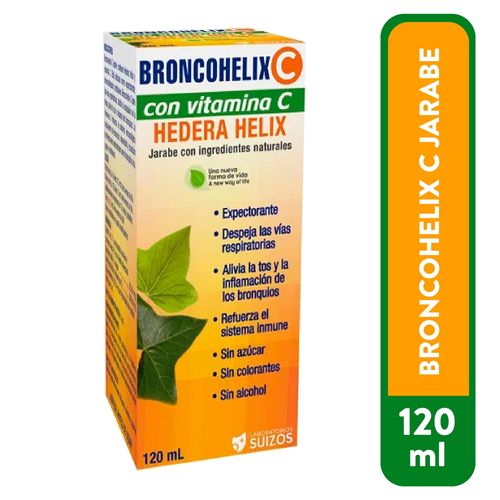 Jarabe Broncohelix C Laboratorios Suizos  120 ml