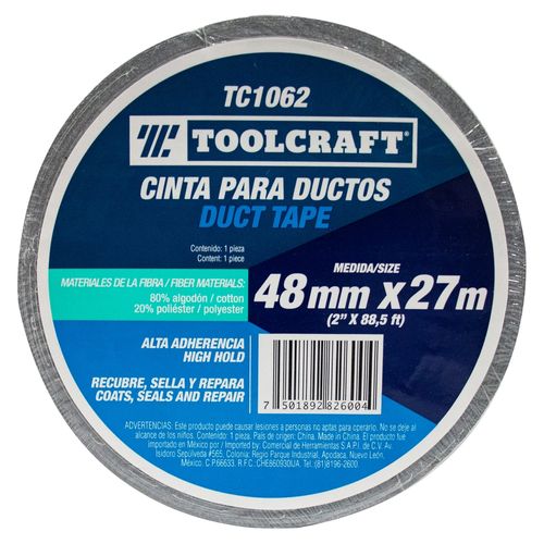 Cinta Para Ductos 48 mm X 27M Toolcraft
