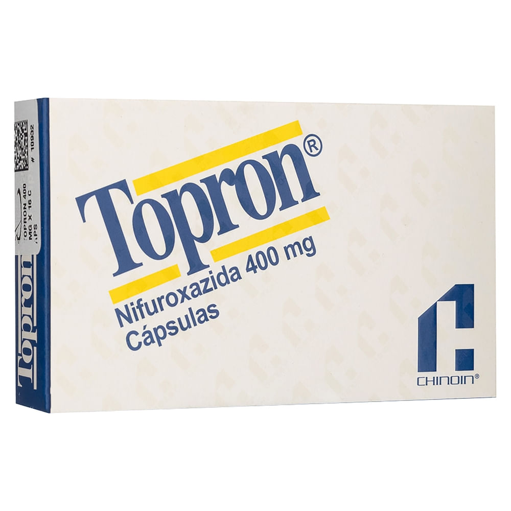 Comprar Topron nifuroxazida 400 mg caja 16 cápsulas - Precio indicado ...