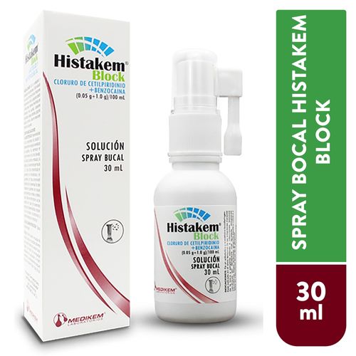 Spray Bucal Medikem Histakem Block - 30 ml