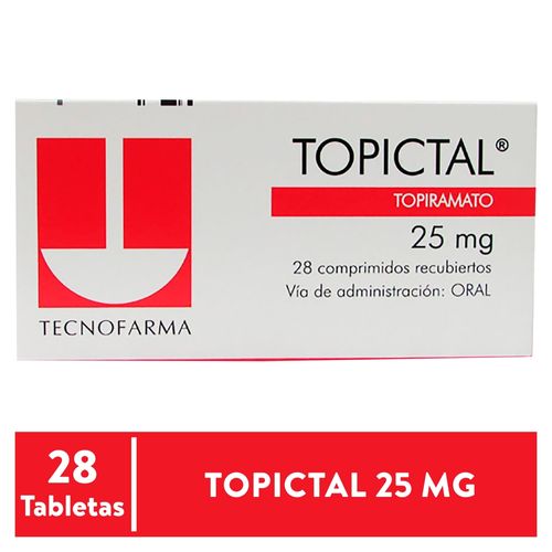 Topictal 25Mg Caja 28Tabletas