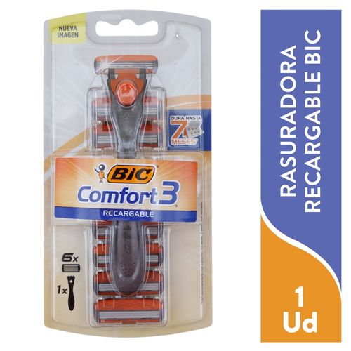 Rasuradora Bic hybrid 3 comfort más reuestos - 7 Pzas