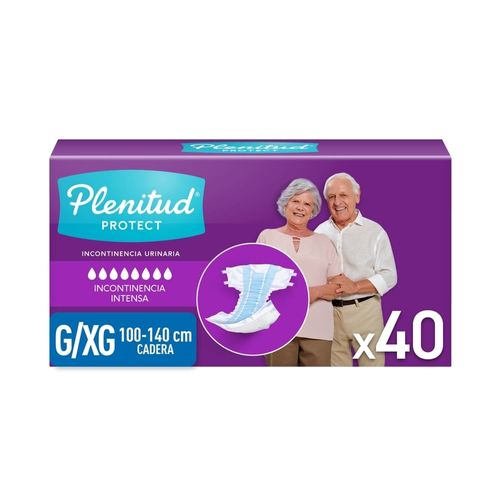 Pañal adulto Plenitud Protect talla G/XG - 40 Uds
