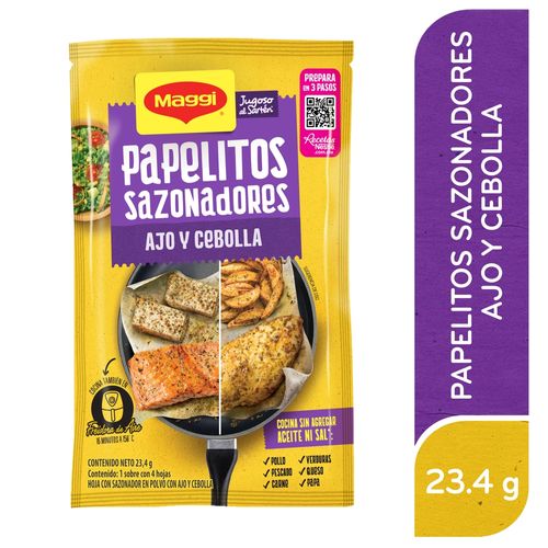 MAGGI® Papelitos Sazonadores Ajo y Cebolla - 23.4 g