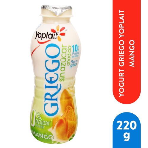 Yogurt Yoplait Líquedo Giego Sin Azúcar Mango - 220 g