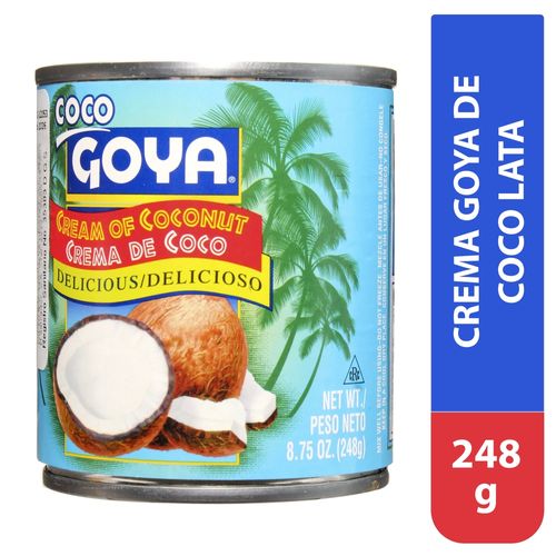 Crema Goya De Coco Lata 248 g