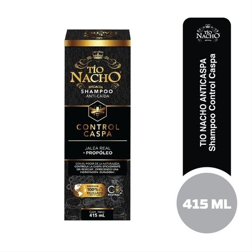 Shampoo Tío Nacho Control Caspa Jalea Real+ Propóleo- 415 ml
