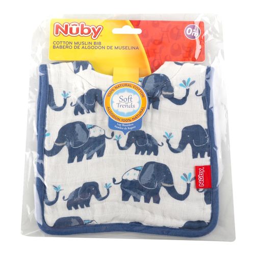 Babero Algodon Muselina Acolchado Nuby