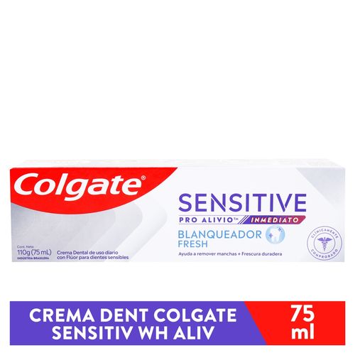Pasta Dental Sensitiva Colgate Sensitive ProAlivio Real White -75 ml