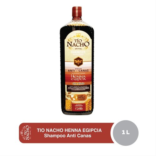Shampoo Tío Nacho Efecto Anti-canas Henna Egipcia - 1000 ml