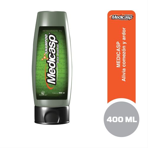 Shampoo Medicasp para eliminar la caspa- 400 ml