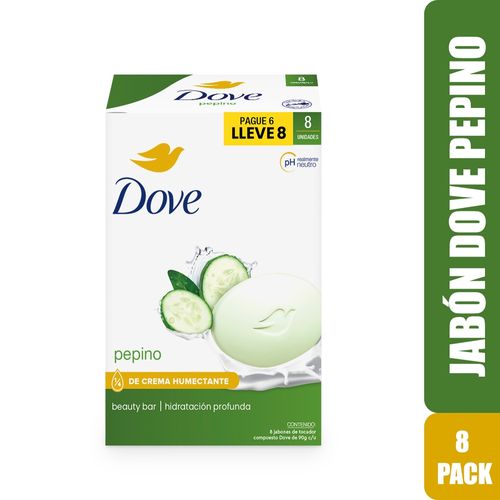 Jabón Dove Fresh Pepino 8 pack - 720 g