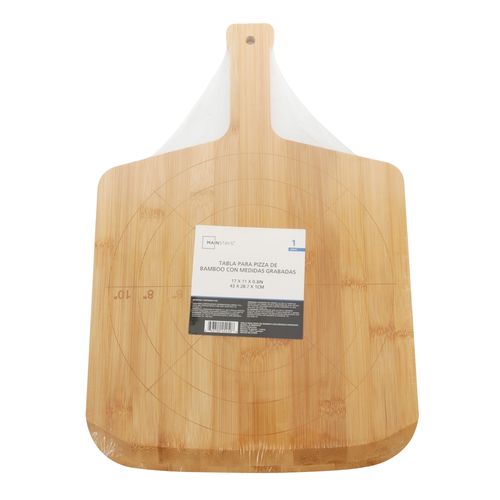 Tabla Pizza Bamboo Medidas Grabadas
