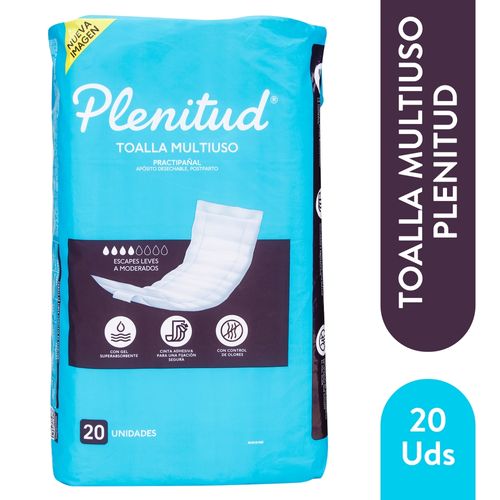 Toalla Multiuso Practipañal Desechable Plenitud - 20 Unidades