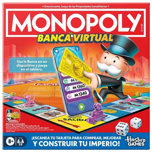Juego Hasbro Games Monopoly app banking