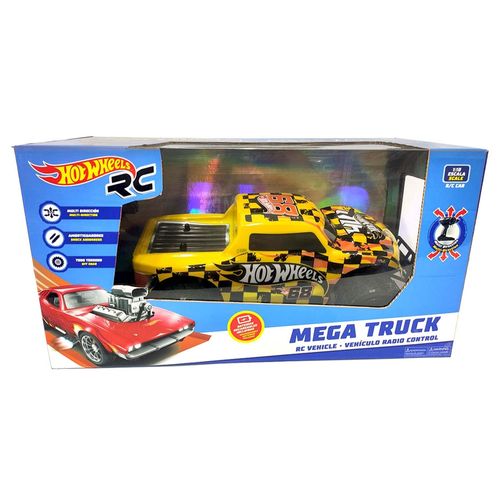 Juguete Hot-wheels vehículo mega truck a radio control