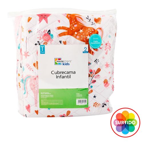 Mainstays Cubrecama Infantil 2pz Twin Su