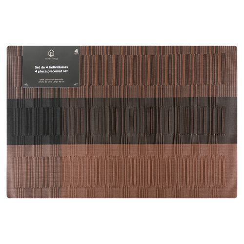 Set De Alfombras De Plastico De 4 P